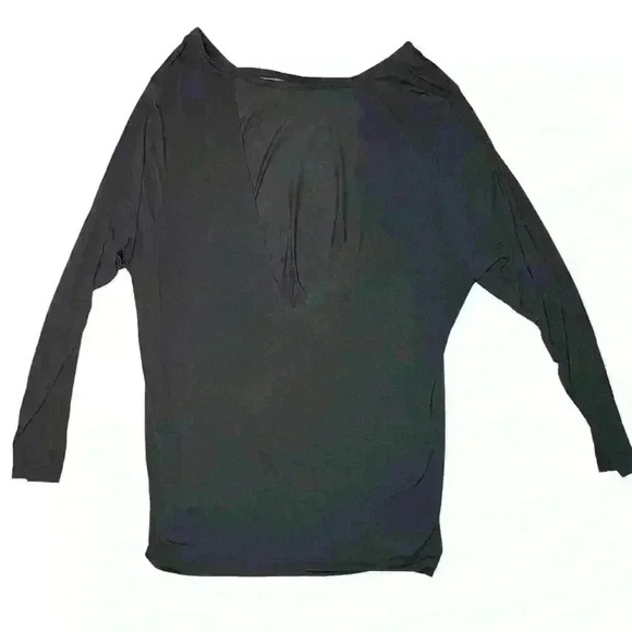 Victoria's Secret PINK Super Soft Longsleeve Tee Open Back Black Small - Picture 6 of 9